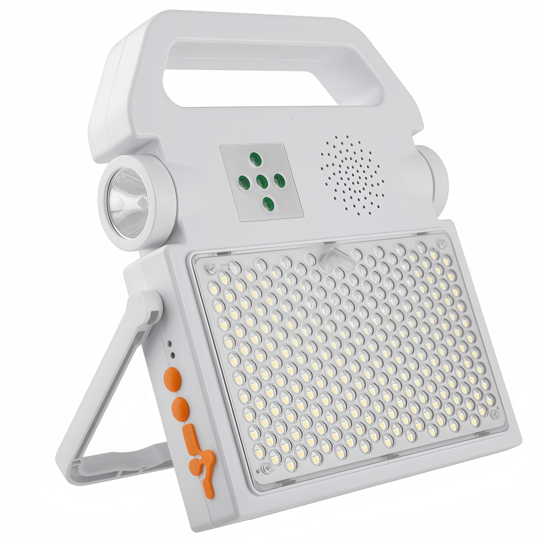 Solar Rechargeable LED Light with Bluetooth Music Speaker - Image 2
