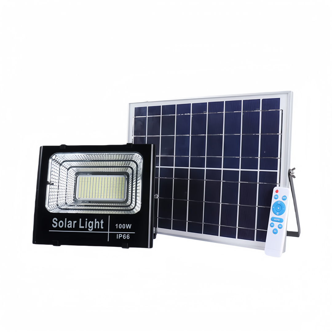High Efficiency Remote Control Aluminum IP65 Waterproof Outdoor Garden Solar LED Flood Light 40w 60w 100w 200w 300w